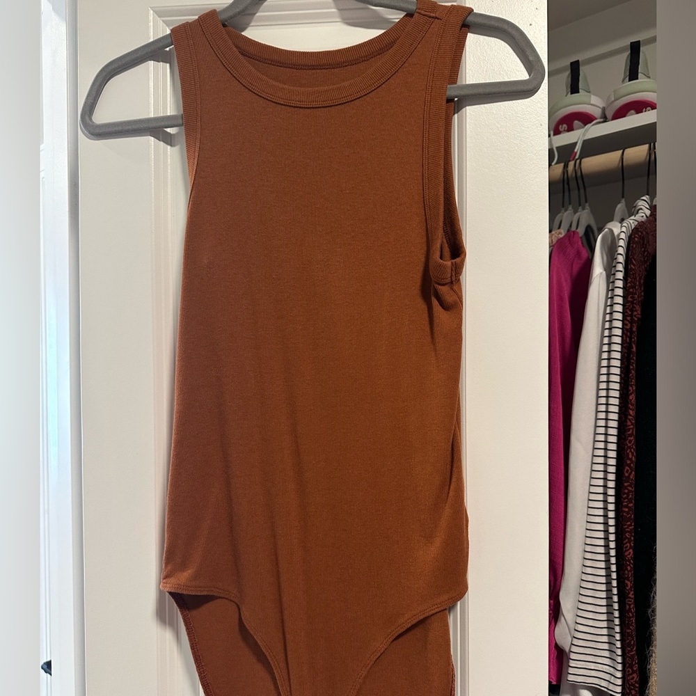 Ribbed tank bodysuit